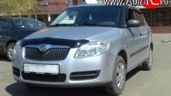 Дефлектор капота NovLine Skoda Fabia Mk2 хэтчбэк дорестайлинг (2007-2010)