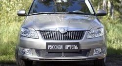 1 999 р. Защитная сетка решетки переднего бампера РА Skoda Fabia Mk2 универсал рестайлинг (2010-2014)  с доставкой в г. Набережные‑Челны. Увеличить фотографию 2