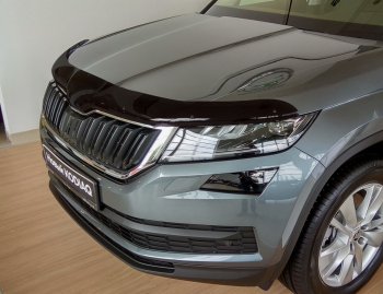 Дефлектор капота SIM Skoda Kodiaq NU7 дорестайлинг (2017-2021)