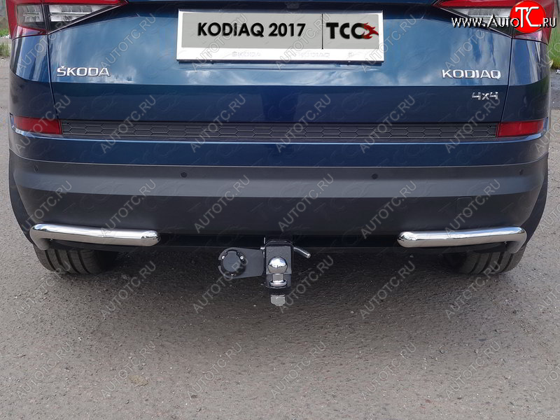 14 449 р. Фаркоп (тягово-сцепное устройство) TCC Skoda Kodiaq NU7 дорестайлинг (2017-2021) (Оцинкованный, шар E )  с доставкой в г. Набережные‑Челны