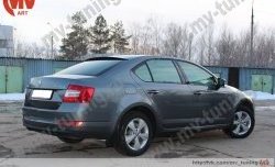 4 649 р. Козырёк на заднее стекло RS Skoda Octavia A7 дорестайлинг лифтбэк (2012-2017) (Неокрашенный)  с доставкой в г. Набережные‑Челны. Увеличить фотографию 4