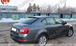 4 649 р. Козырёк на заднее стекло RS Skoda Octavia A7 дорестайлинг лифтбэк (2012-2017) (Неокрашенный)  с доставкой в г. Набережные‑Челны. Увеличить фотографию 6