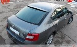 4 649 р. Козырёк на заднее стекло RS Skoda Octavia A7 дорестайлинг лифтбэк (2012-2017) (Неокрашенный)  с доставкой в г. Набережные‑Челны. Увеличить фотографию 2