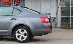 5 849 р. Спойлер RS Skoda Octavia A7 рестайлинг лифтбэк (2016-2020) (Неокрашенный)  с доставкой в г. Набережные‑Челны. Увеличить фотографию 6