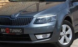 1 999 р. Вставки в нижнюю часть бампера в стиле RS Skoda Octavia A7 дорестайлинг лифтбэк (2012-2017) (Неокрашенные)  с доставкой в г. Набережные‑Челны. Увеличить фотографию 1