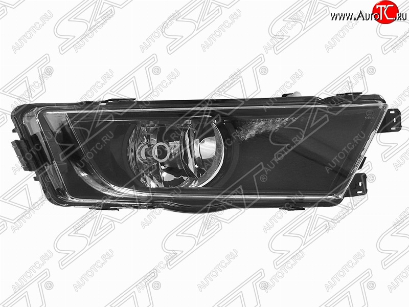 1 889 р. Правая противотуманная фара SAT (черная)  Skoda Octavia  A7 (2012-2017) дорестайлинг лифтбэк, дорестайлинг универсал  с доставкой в г. Набережные‑Челны