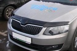 3 199 р. Дефлектор капота NovLine Skoda Octavia A7 дорестайлинг универсал (2012-2017)  с доставкой в г. Набережные‑Челны. Увеличить фотографию 1