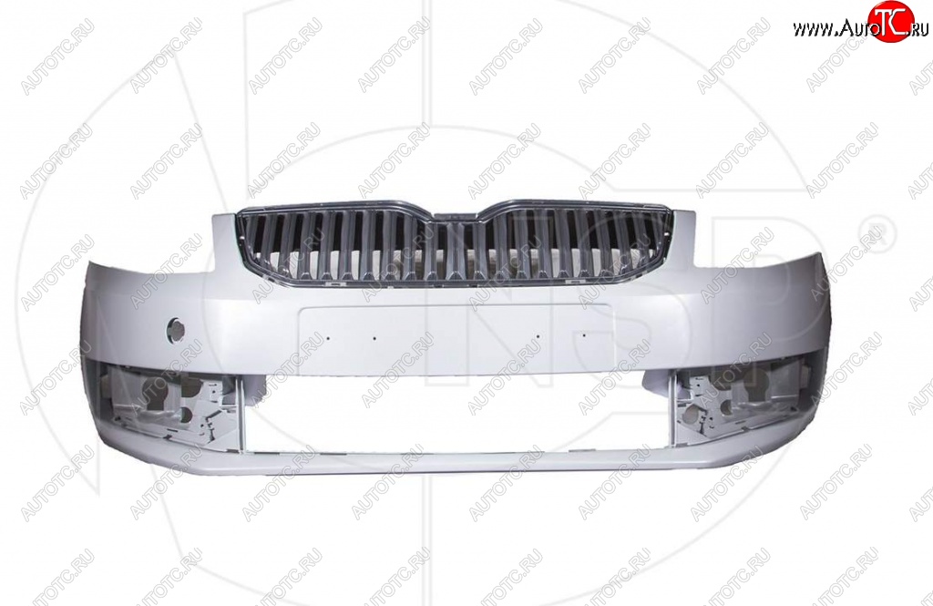 7 949 р. Передний бампер NSP (с решеткой радиатора) Skoda Octavia A7 дорестайлинг лифтбэк (2012-2017) (Неокрашенный)  с доставкой в г. Набережные‑Челны