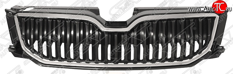 3 699 р. Решётка радиатора SAT  Skoda Octavia  A7 (2012-2017) дорестайлинг лифтбэк, дорестайлинг универсал (Неокрашенная)  с доставкой в г. Набережные‑Челны