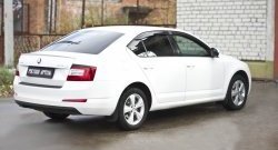 899 р. Реснички на фонари RA Skoda Octavia A7 рестайлинг лифтбэк (2016-2020) (Неокрашенные)  с доставкой в г. Набережные‑Челны. Увеличить фотографию 2