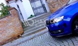 6 299 р. Накладка на передний бампер Splitter Skoda Rapid NH1 хэтчбэк дорестайлинг (2012-2017) (Неокрашенная)  с доставкой в г. Набережные‑Челны. Увеличить фотографию 2