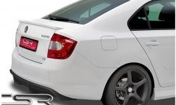 5 999 р. Накладка на задний бампер CSR style Skoda Rapid NH1 хэтчбэк дорестайлинг (2012-2017) (Неокрашенная)  с доставкой в г. Набережные‑Челны. Увеличить фотографию 4