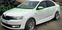 6 249 р. Пороги накладки CT Skoda Rapid NH3 дорестайлинг лифтбэк (2012-2017) (Неокрашенные)  с доставкой в г. Набережные‑Челны. Увеличить фотографию 2