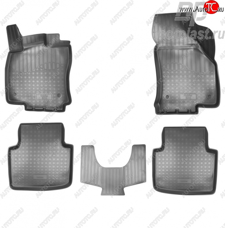 2 769 р. Комплект ковриков в салон Norplast Skoda Superb B8 (3V5) универсал дорестайлинг (2015-2019)  с доставкой в г. Набережные‑Челны