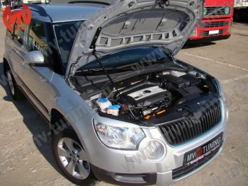 2 969 р. Упор капота MV-Tuning (одинарный) Skoda Yeti (2009-2013)  с доставкой в г. Набережные‑Челны. Увеличить фотографию 4