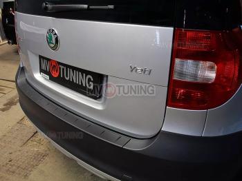 1 379 р. Защитная накладка на задний бампер MV-Tuning Skoda Yeti (2009-2013) (Текстурная поверхность)  с доставкой в г. Набережные‑Челны. Увеличить фотографию 2