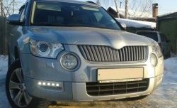 1 249 р. Реснички на фары CT Skoda Yeti (2009-2013) (Неокрашенные)  с доставкой в г. Набережные‑Челны. Увеличить фотографию 2