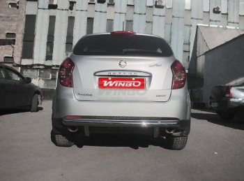 5 499 р. Защита заднего бампера WINBO (Ø60 мм, нержавейка) SSANGYONG Actyon рестайлинг (2013-2021)  с доставкой в г. Набережные‑Челны. Увеличить фотографию 2