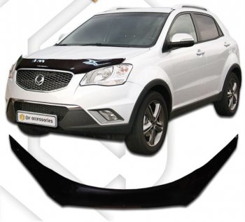 Дефлектор капота CA-Plastiс SSANGYONG (Ссан) Actyon (Актион) (2010-2013) дорестайлинг