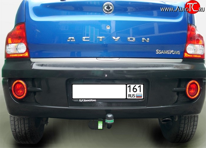 7 399 р. Фаркоп Лидер Плюс  SSANGYONG Actyon  1 (2006-2010) (Без электропакета)  с доставкой в г. Набережные‑Челны