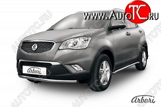 11 609 р. Защита переднего бампера Arbori SSANGYONG Actyon дорестайлинг (2010-2013)  с доставкой в г. Набережные‑Челны