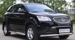 26 999 р. Широкая защита порогов SLITKOFF SSANGYONG Actyon дорестайлинг (2010-2013)  с доставкой в г. Набережные‑Челны. Увеличить фотографию 4