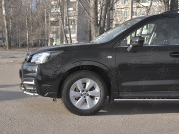 26 999 р. Защита переднего бампера SLITKOFF d63 секции-d42 дуга  Subaru Forester  SJ (2016-2019) рестайлинг  с доставкой в г. Набережные‑Челны. Увеличить фотографию 4