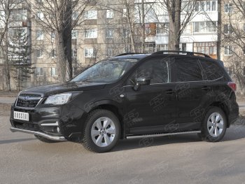 20 599 р. Защита переднего бампера SLITKOFF d63 волна Subaru Forester SJ рестайлинг (2016-2019)  с доставкой в г. Набережные‑Челны. Увеличить фотографию 4