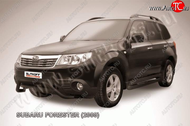 17 549 р. Кенгурятник d57 мини Subaru Forester SH (2008-2013) (Цвет: серебристый)  с доставкой в г. Набережные‑Челны