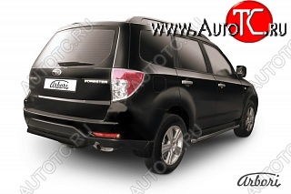 7 019 р. Защита заднего бампера Arbori Subaru Forester SH (2008-2013)  с доставкой в г. Набережные‑Челны