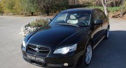 859 р. Реснички на фары RA Subaru Legacy BL/B13 дорестайлинг седан (2003-2006) (Неокрашенные)  с доставкой в г. Набережные‑Челны. Увеличить фотографию 2