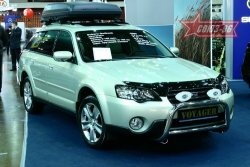 9 224 р. Защита переднего бампера Souz-96 (d60) Subaru Outback BP дорестайлинг универсал (2003-2006)  с доставкой в г. Набережные‑Челны. Увеличить фотографию 3