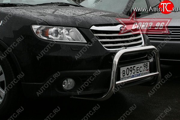 11 789 р. Защита переднего бампера Souz-96 (d60) Subaru Tribeca (2008-2014)  с доставкой в г. Набережные‑Челны