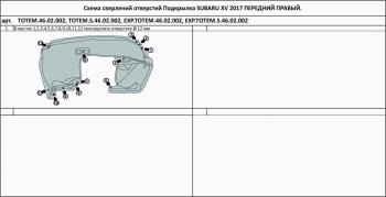 399 р. Правый подкрылок передний TOTEM Subaru XV GT/G24 дорестайлинг (2017-2021)  с доставкой в г. Набережные‑Челны. Увеличить фотографию 2