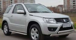 24 649 р. Широкая защита порогов (3 дв.) SLITKOFF Suzuki Grand Vitara JT 3 двери 2-ой рестайлинг (2012-2016)  с доставкой в г. Набережные‑Челны. Увеличить фотографию 3