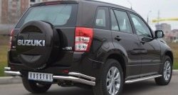 17 649 р. Защита заднего бампера (Ø63 и 42 мм, нержавейка) SLITKOFF Suzuki Grand Vitara JT 5 дверей 2-ой рестайлинг (2012-2016)  с доставкой в г. Набережные‑Челны. Увеличить фотографию 4