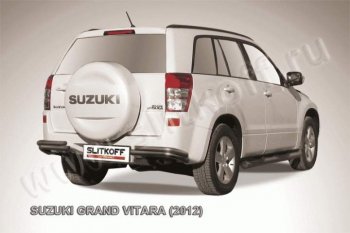 6 899 р. Уголки d57+d42 двойные Suzuki Grand Vitara JT 5 дверей 2-ой рестайлинг (2012-2016) (Цвет: серебристый)  с доставкой в г. Набережные‑Челны. Увеличить фотографию 1