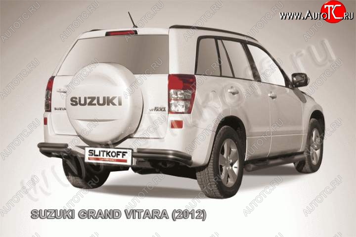 6 899 р. Уголки d57+d42 двойные  Suzuki Grand Vitara  JT 5 дверей (2012-2016) 2-ой рестайлинг (Цвет: серебристый)  с доставкой в г. Набережные‑Челны