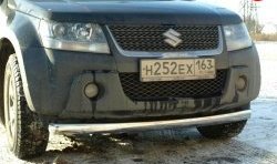 Защита переднего бампера d75x42 мм Металл Дизайн Suzuki Grand Vitara JT 3 двери дорестайлинг (2005-2008) ()