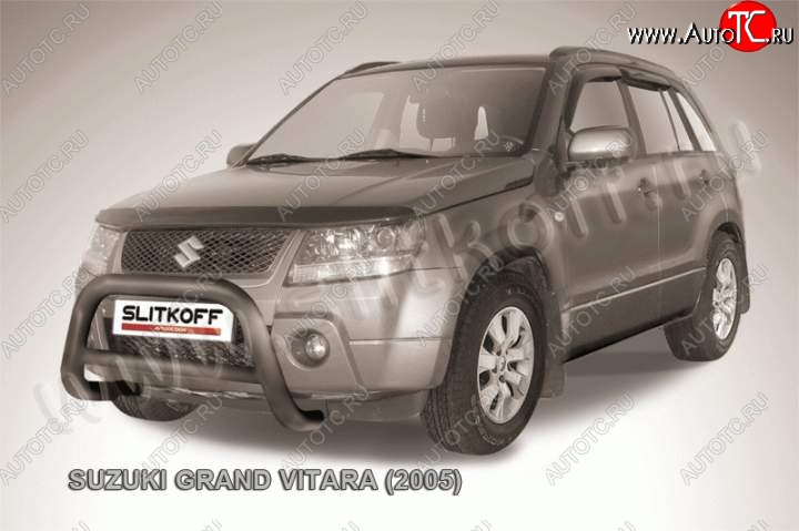 23 599 р. Кенгурятник d76 низкий Suzuki Grand Vitara JT 5 дверей дорестайлинг (2005-2008) (Цвет: серебристый)  с доставкой в г. Набережные‑Челны