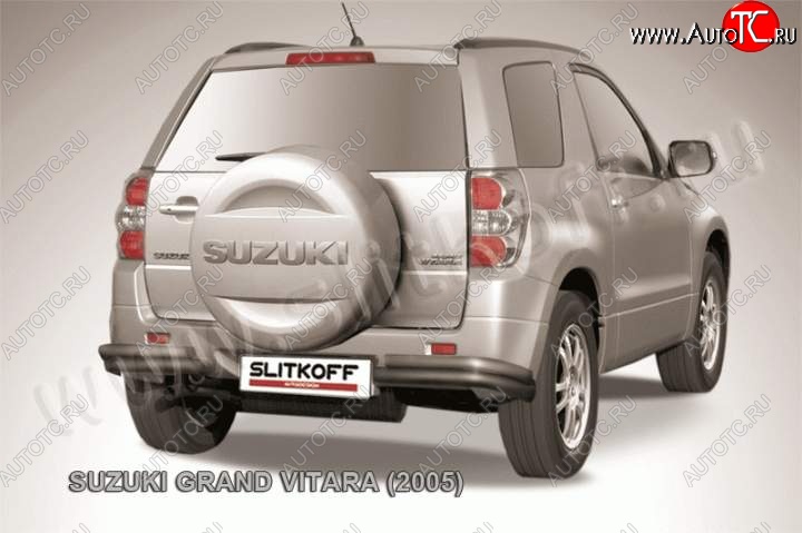 7 749 р. Уголки d57+d42 двойные  Suzuki Grand Vitara  JT 3 двери (2005-2008) дорестайлинг (Цвет: серебристый)  с доставкой в г. Набережные‑Челны