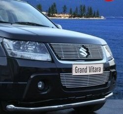 Декоративная вставка решетки радиатора Novline Suzuki Grand Vitara JT 5 дверей дорестайлинг (2005-2008)