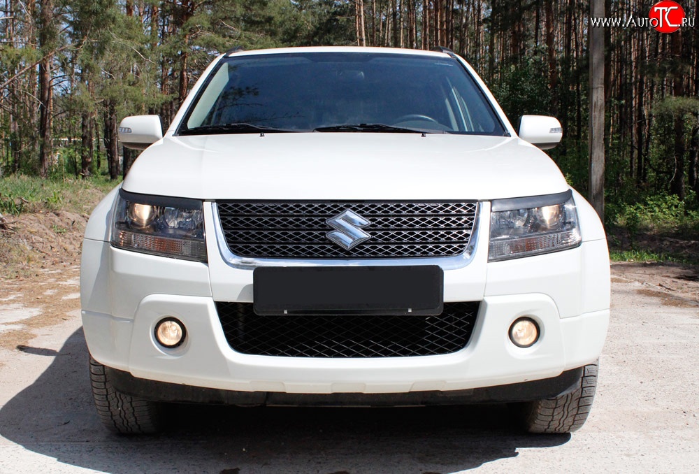 719 р. Реснички фары RA  Suzuki Grand Vitara ( JT 3 двери,  JT 5 дверей) (2008-2012) 1-ый рестайлинг, 1-ый рестайлинг (Неокрашенные)  с доставкой в г. Набережные‑Челны