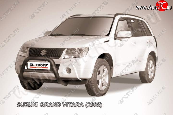 23 599 р. Кенгурятник d76 низкий Suzuki Grand Vitara JT 5 дверей дорестайлинг (2005-2008) (Цвет: серебристый)  с доставкой в г. Набережные‑Челны