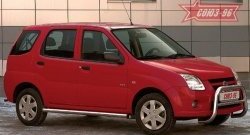 9 746 р. Защита порогов для установки с пластиковым порогом Souz-96 (d60) Suzuki Ignis (2003-2008)  с доставкой в г. Набережные‑Челны. Увеличить фотографию 1