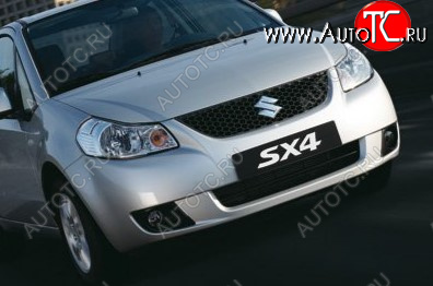 37 999 р. Передний бампер TYG Suzuki SX4 GYC21S дорестайлинг седан (2006-2012) (Неокрашенный)  с доставкой в г. Набережные‑Челны