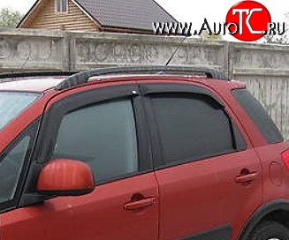 999 р. Комплект дефлекторов окон (ветровиков) 4 шт. (хетчбек) Russtal Suzuki SX4 GYA,GYB  рестайлинг, хэтчбэк (2010-2016)  с доставкой в г. Набережные‑Челны