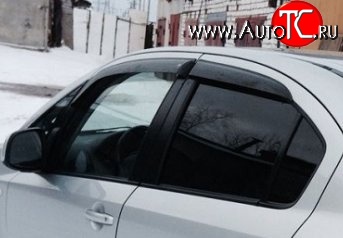 999 р. Комплект дефлекторов окон (ветровиков) 4 шт. (седан) Russtal Suzuki SX4 GYA,GYB  рестайлинг, хэтчбэк (2010-2016)  с доставкой в г. Набережные‑Челны