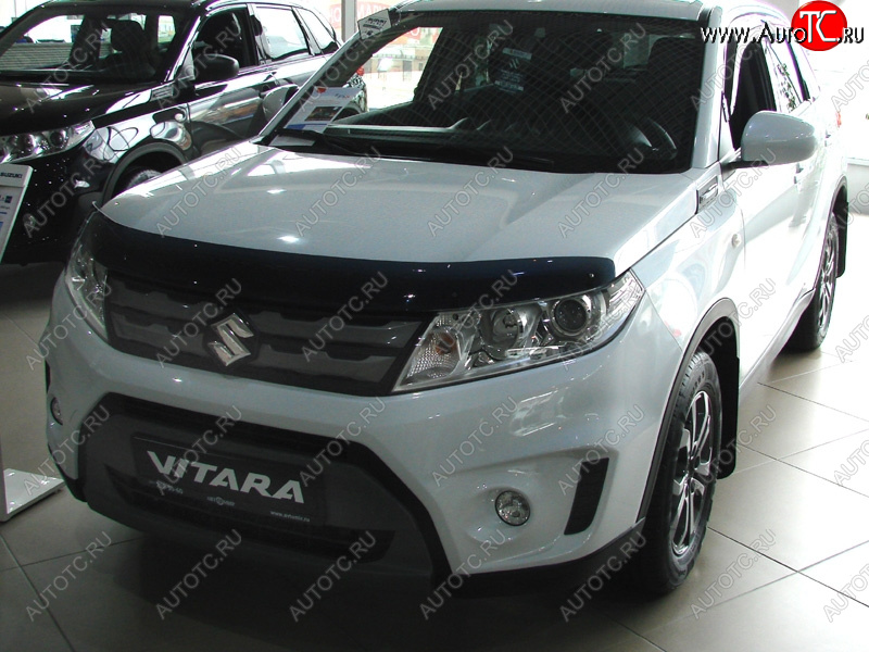 2 879 р. Дефлектор капота SIM Suzuki Vitara LY дорестайлинг (2015-2019)  с доставкой в г. Набережные‑Челны