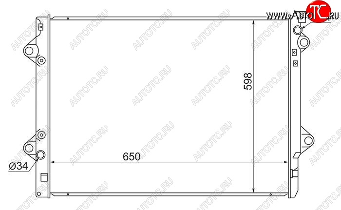 9 749 р. Радиатор двигателя SAT (5VZ/1GR/3RZ/2TR)  Toyota 4Runner  N210 - Land Cruiser Prado ( J120,  J150)  с доставкой в г. Набережные‑Челны